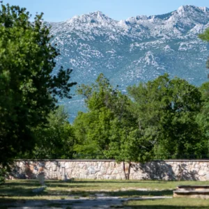A view of Velebit mountain from the camp
