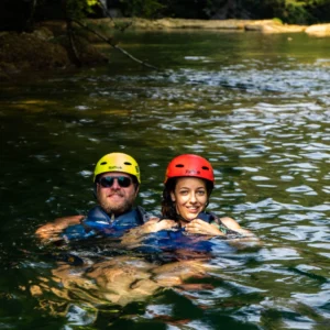 People swimming during the Mrežnica River Expedition
